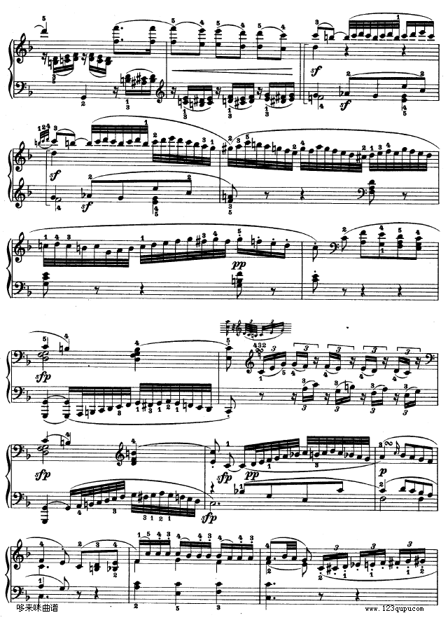 f小调第一钢琴奏鸣曲-贝多芬钢琴曲谱（图7）