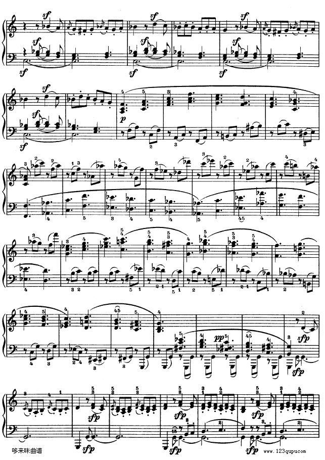 第三钢琴奏鸣曲 -Op.2 No.3-贝多芬钢琴曲谱（图22）