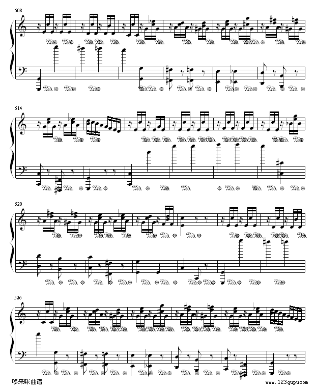小星星变奏曲-莫扎特钢琴曲谱（图15）