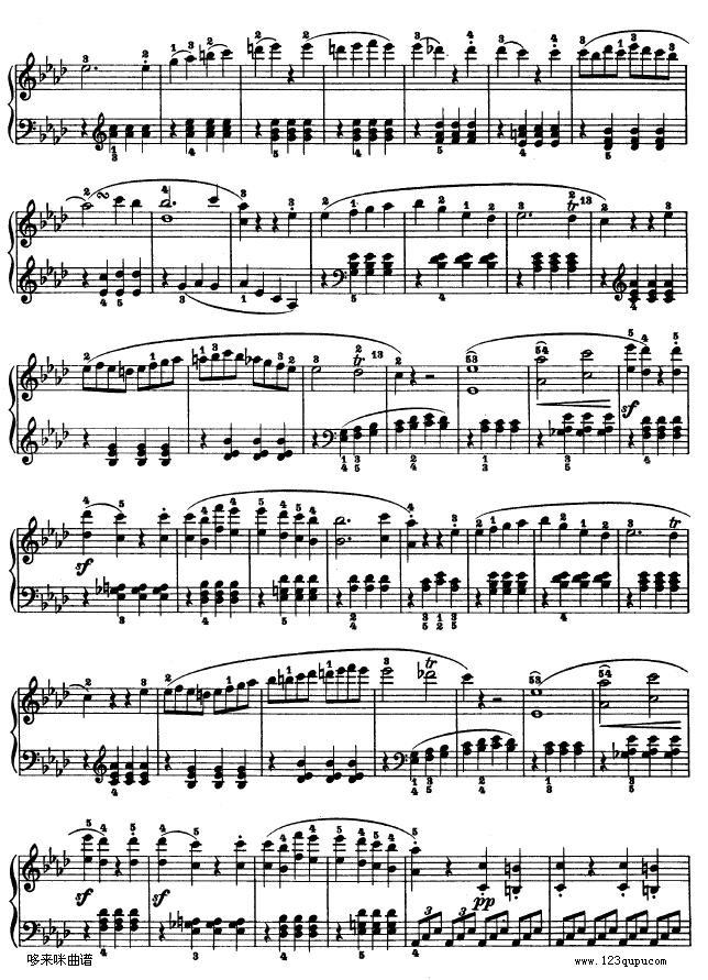 f小调第一钢琴奏鸣曲-贝多芬钢琴曲谱（图14）