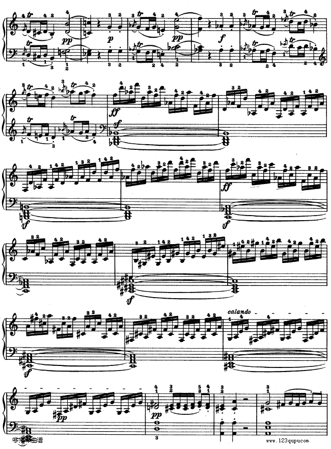 第三钢琴奏鸣曲 -Op.2 No.3-贝多芬钢琴曲谱（图4）