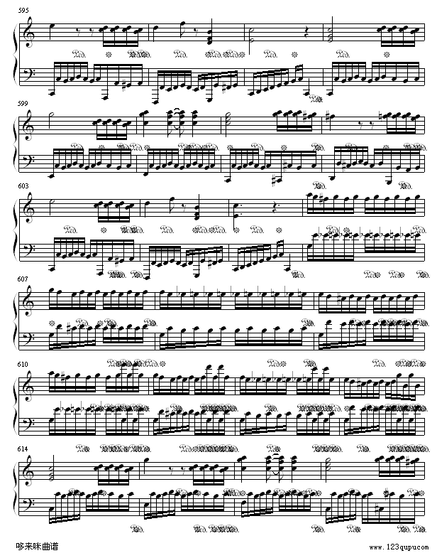 小星星变奏曲-莫扎特钢琴曲谱（图18）