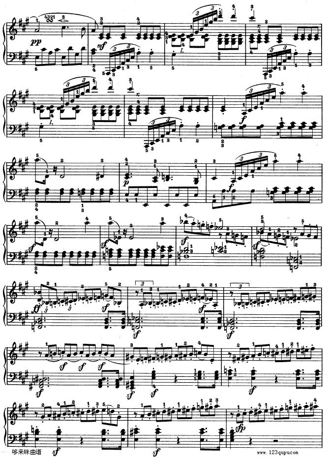 A大调第二钢琴奏鸣曲-贝多芬钢琴曲谱（图22）