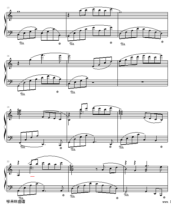 归途-克莱德曼钢琴曲谱（图2）