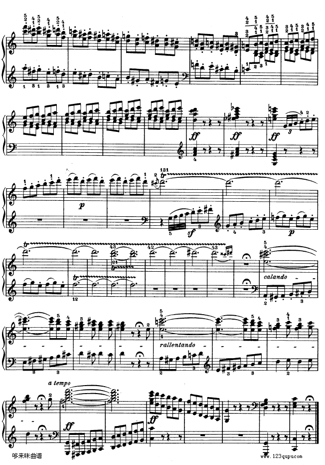 第三钢琴奏鸣曲 -Op.2 No.3-贝多芬钢琴曲谱（图26）