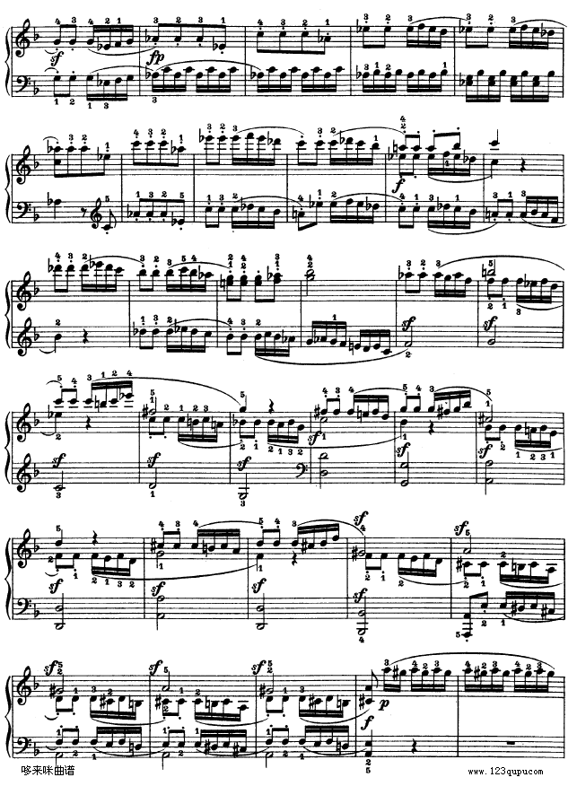 F大调第六钢琴奏鸣曲 - Op.10—2-贝多芬钢琴曲谱（图12）