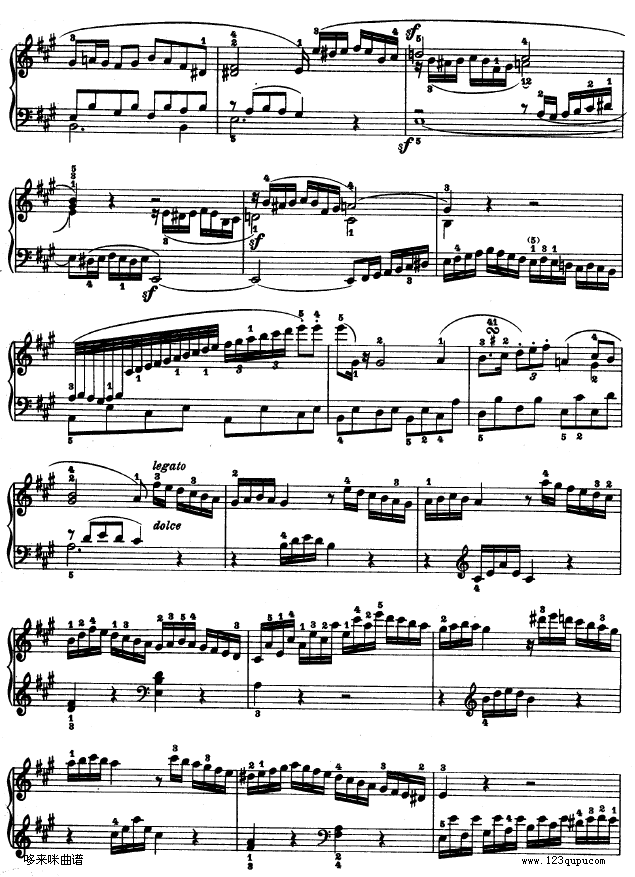 A大调第二钢琴奏鸣曲-贝多芬钢琴曲谱（图20）