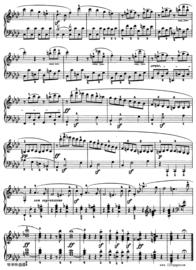 f小调第一钢琴奏鸣曲-贝多芬钢琴曲谱（图5）