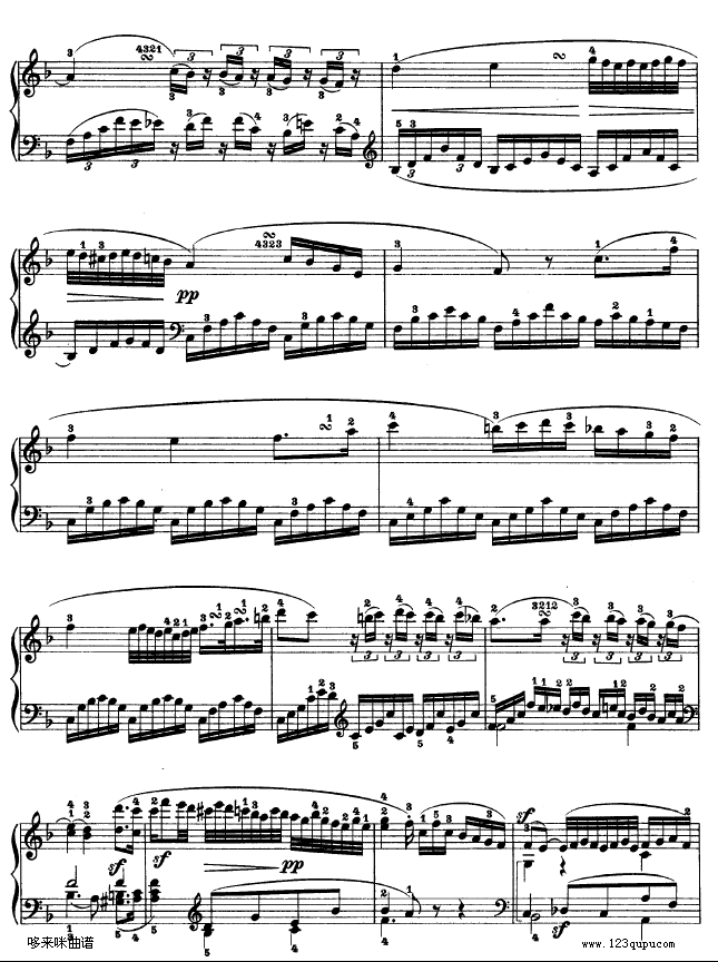 f小调第一钢琴奏鸣曲-贝多芬钢琴曲谱（图8）