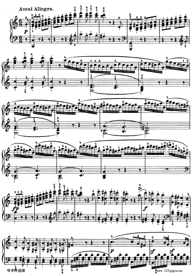 第三钢琴奏鸣曲 -Op.2 No.3-贝多芬钢琴曲谱（图18）