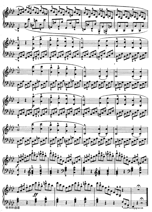 f小调第一钢琴奏鸣曲-贝多芬钢琴曲谱（图17）