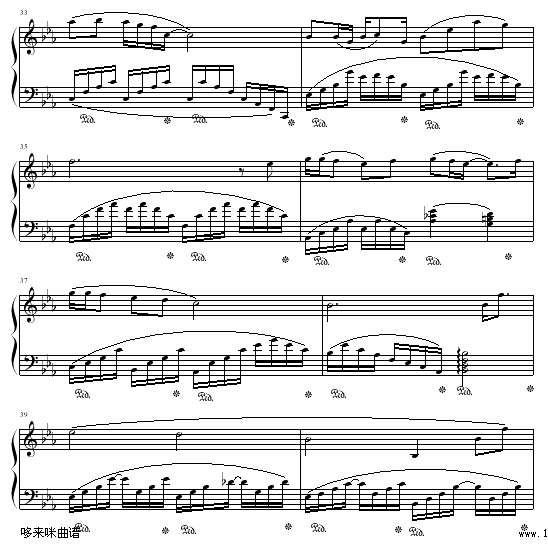 歌唱-克莱德曼钢琴曲谱（图5）