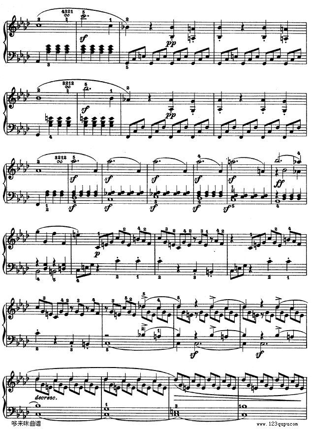 f小调第一钢琴奏鸣曲-贝多芬钢琴曲谱（图15）