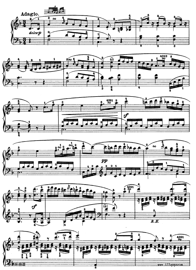 f小调第一钢琴奏鸣曲-贝多芬钢琴曲谱（图6）
