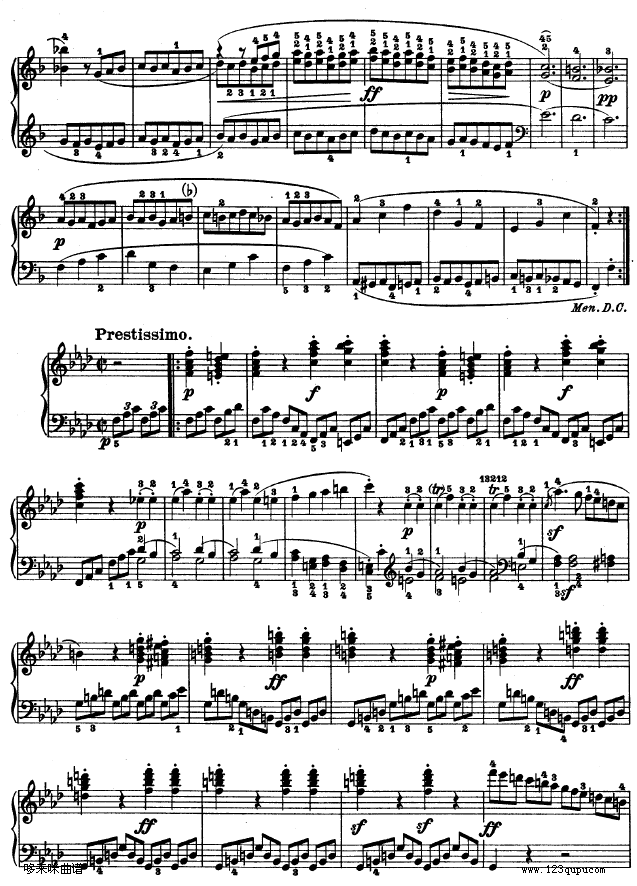 f小调第一钢琴奏鸣曲-贝多芬钢琴曲谱（图11）