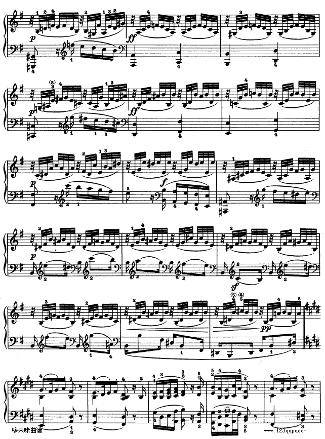 第三钢琴奏鸣曲 -Op.2 No.3-贝多芬钢琴曲谱（图12）
