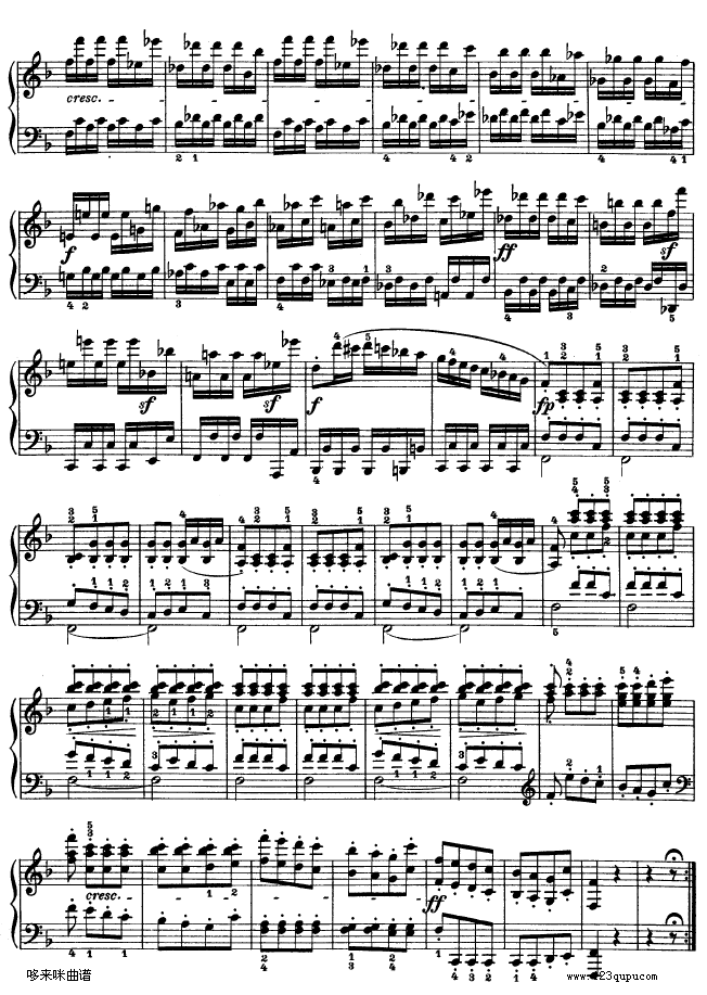 F大调第六钢琴奏鸣曲 - Op.10—2-贝多芬钢琴曲谱（图14）