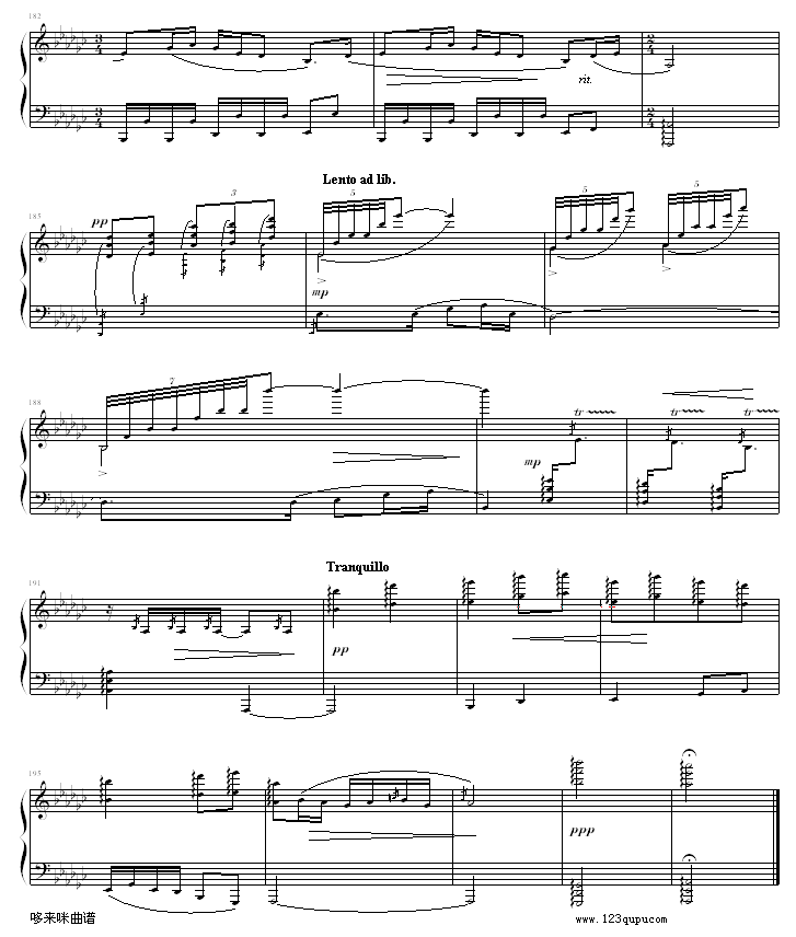 春江花月夜-中国名曲钢琴曲谱（图9）