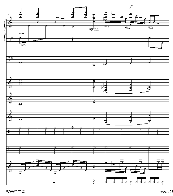 水边的阿狄丽娜 -（乐队总谱版）-克莱德曼钢琴曲谱（图10）
