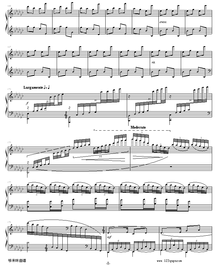 春江花月夜-中国名曲钢琴曲谱（图8）