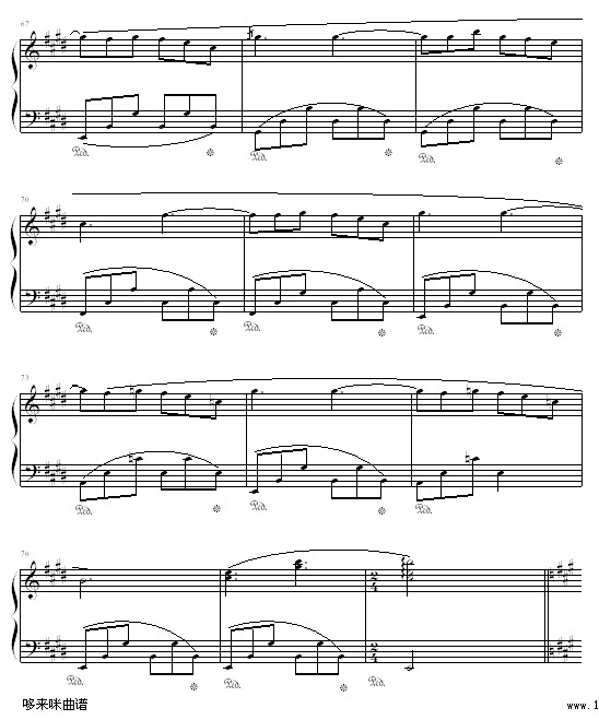 理查德钢琴曲杂集-克莱德曼钢琴曲谱（图6）