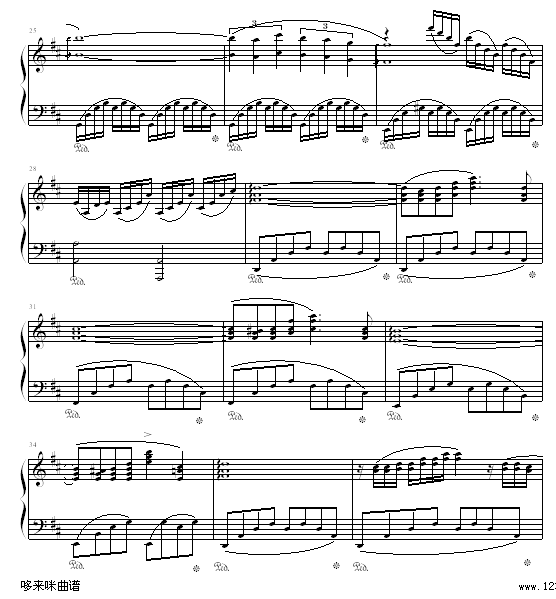 爱的誓言-克莱德曼钢琴曲谱（图3）
