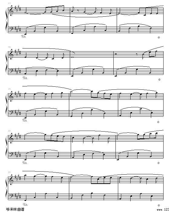 理查德钢琴曲杂集-克莱德曼钢琴曲谱（图2）
