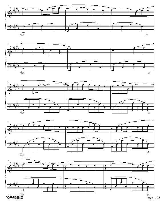 理查德钢琴曲杂集-克莱德曼钢琴曲谱（图3）
