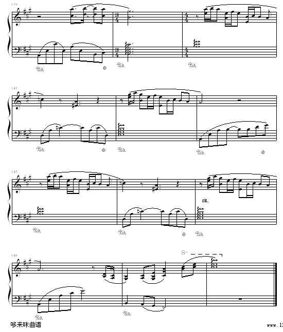 理查德钢琴曲杂集-克莱德曼钢琴曲谱（图12）