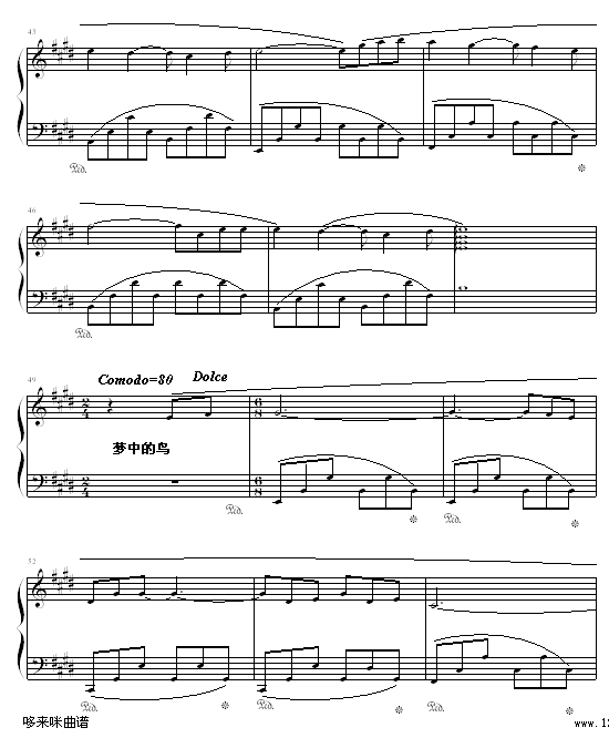 理查德钢琴曲杂集-克莱德曼钢琴曲谱（图4）