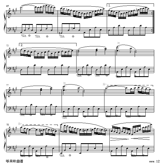 西班牙舞曲-肖斯塔科维奇钢琴曲谱（图5）