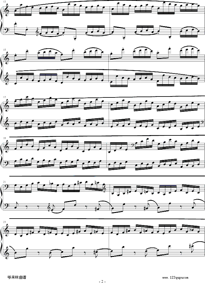 练习曲No.10-克拉莫钢琴曲谱（图2）