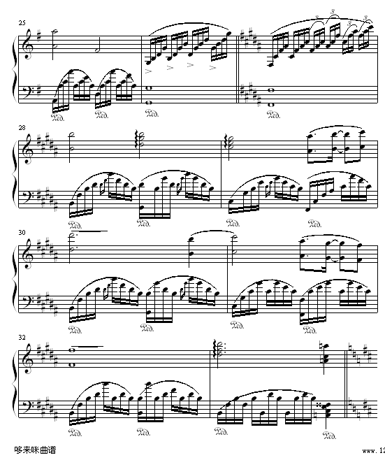 拉.梅尔-克莱德曼钢琴曲谱（图3）