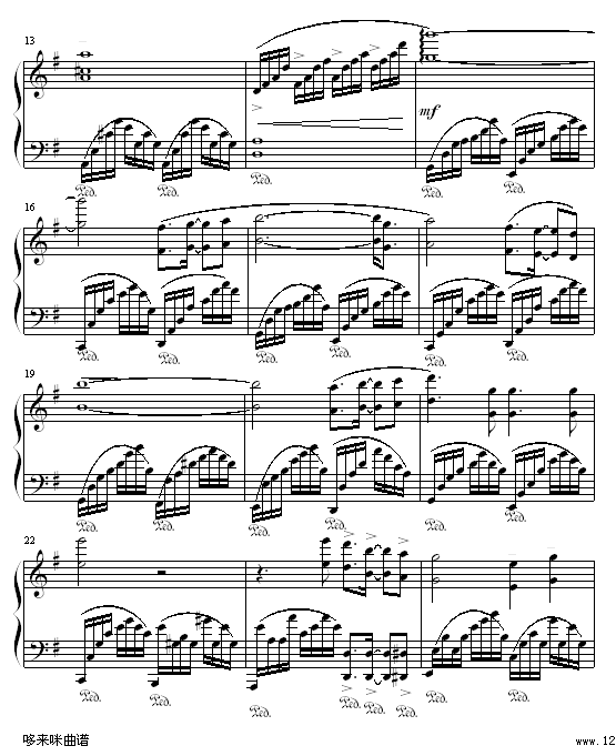 拉.梅尔-克莱德曼钢琴曲谱（图2）