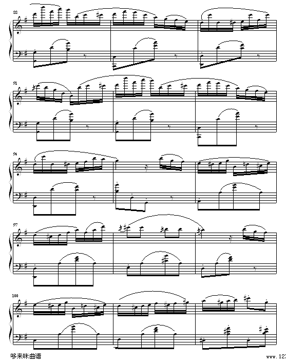 喷泉-博姆钢琴曲谱（图7）