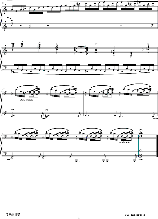 练习曲No.10-克拉莫钢琴曲谱（图3）