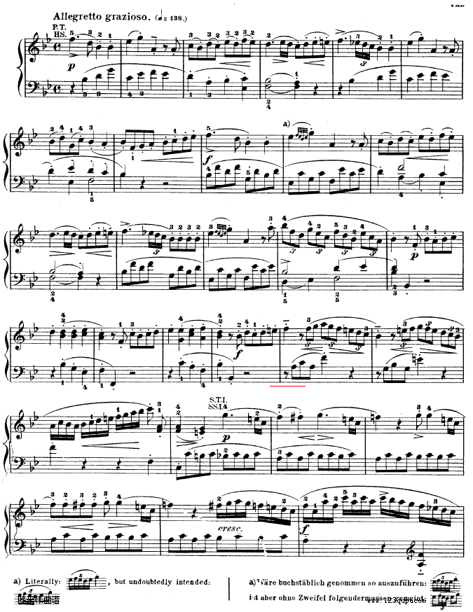 降B大调奏鸣曲 kv333-莫扎特钢琴曲谱（图13）
