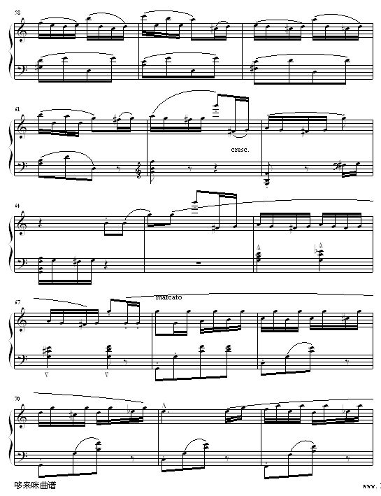 喷泉-博姆钢琴曲谱（图5）