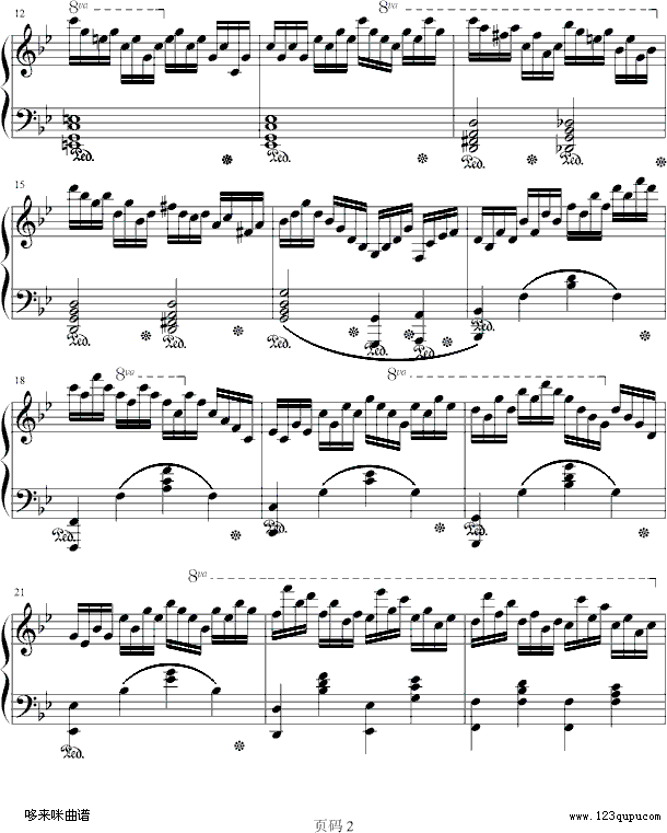 练习曲　NO.14-车尔尼钢琴曲谱（图2）