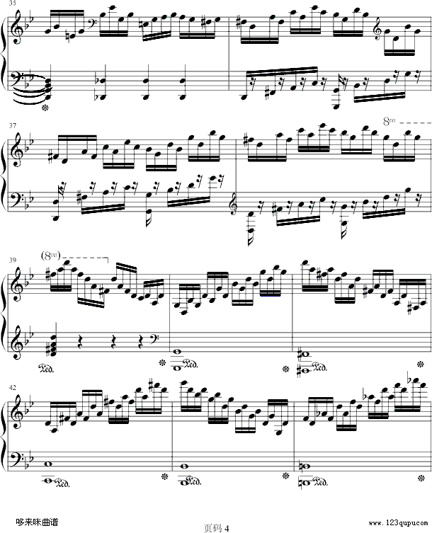 练习曲　NO.14-车尔尼钢琴曲谱（图4）