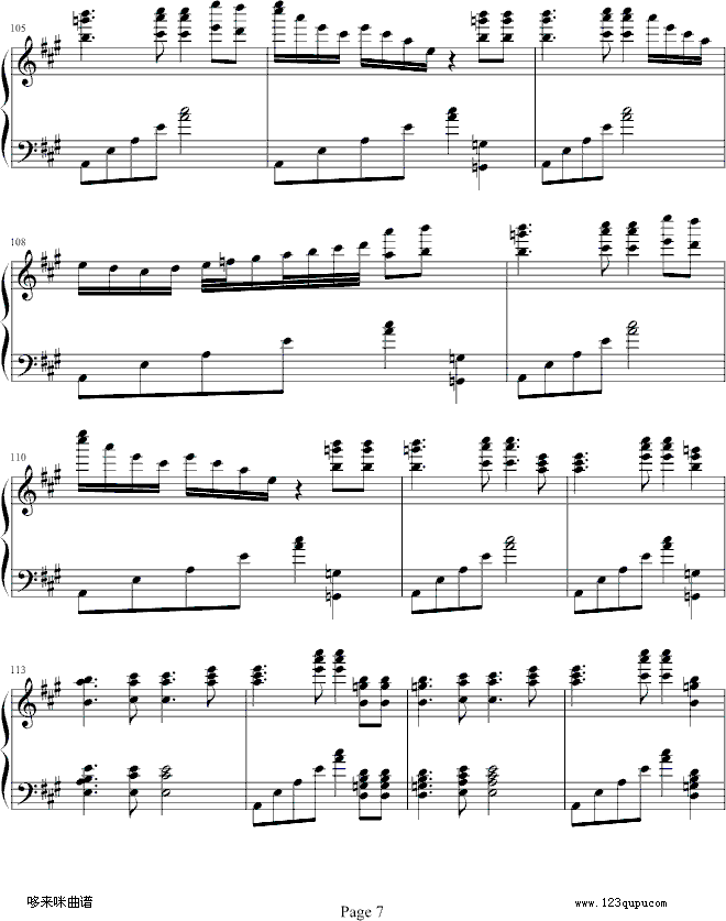 Olympic Dream-马克西姆钢琴曲谱（图7）