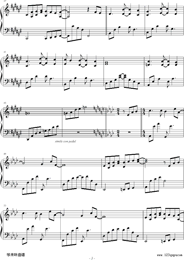 Annies Wonderland-班得瑞钢琴曲谱（图3）