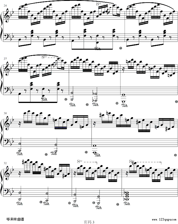 练习曲　NO.14-车尔尼钢琴曲谱（图3）
