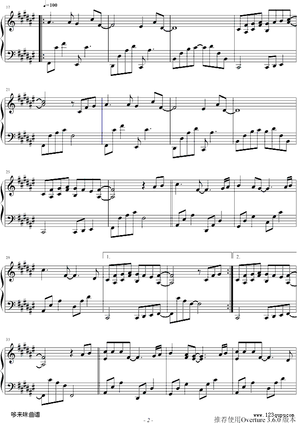 Annies Wonderland-班得瑞钢琴曲谱（图2）