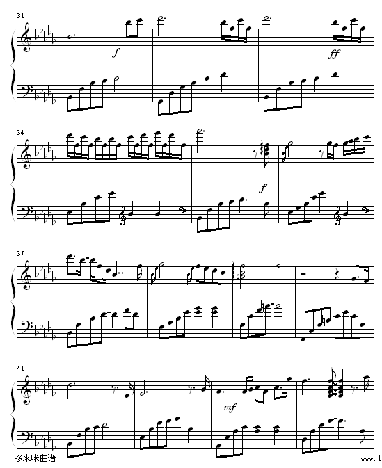 眼泪钢琴曲Tears（一往琴声）改-Daydream钢琴曲谱（图3）