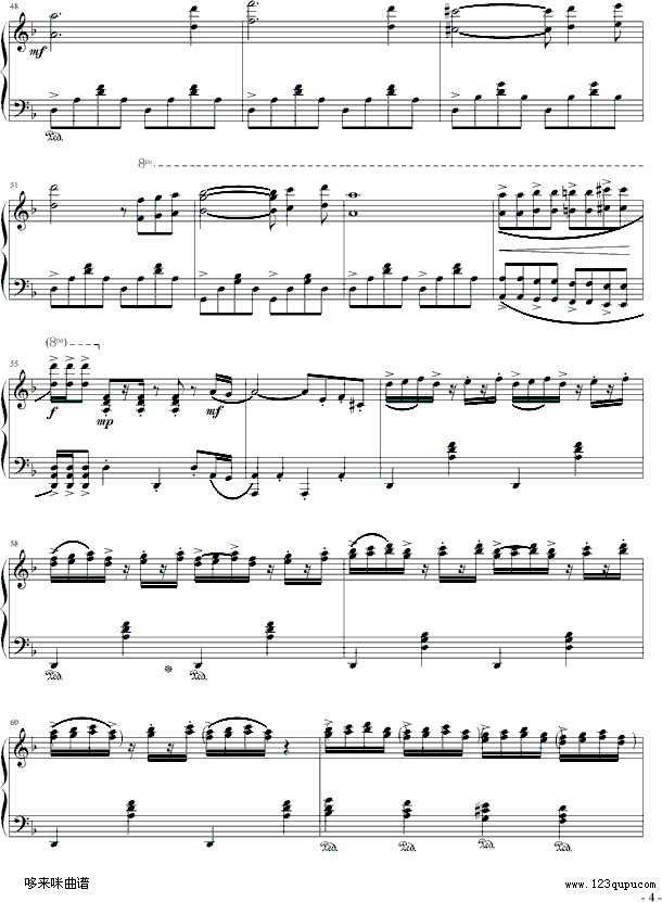 触技曲-克莱德曼钢琴曲谱（图4）