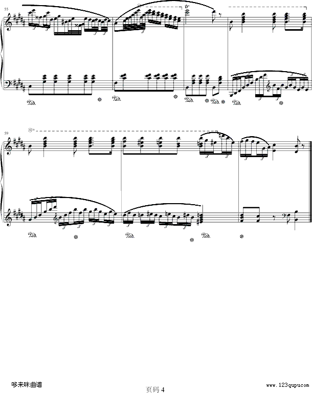 波兰舞曲-肖邦钢琴曲谱（图4）