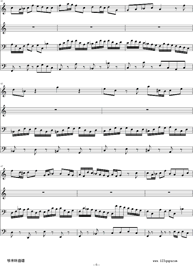 Circus-巴赫钢琴曲谱（图6）