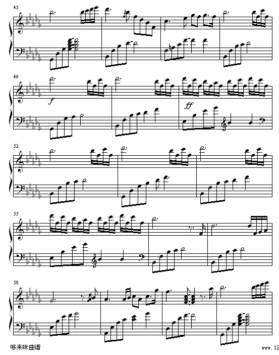 眼泪钢琴曲Tears（一往琴声）改-Daydream钢琴曲谱（图4）