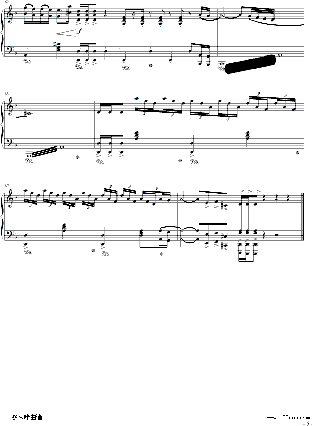触技曲-克莱德曼钢琴曲谱（图5）